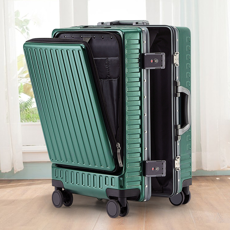 20 inch front opening suitcase combination box 35
