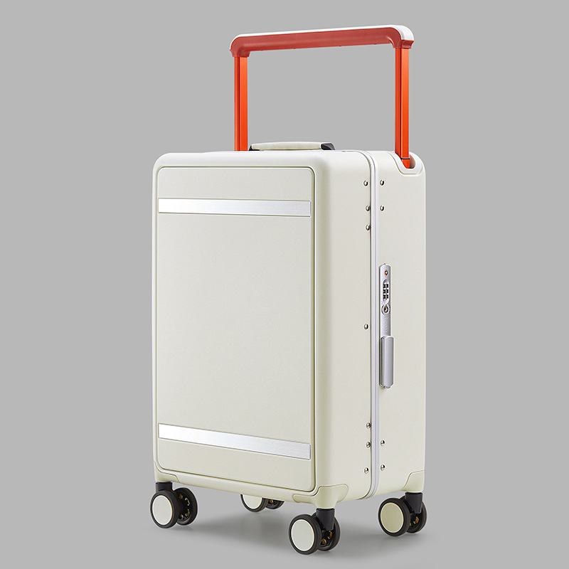 24 inch aluminum frame boarding case universal wheel password wide case 73