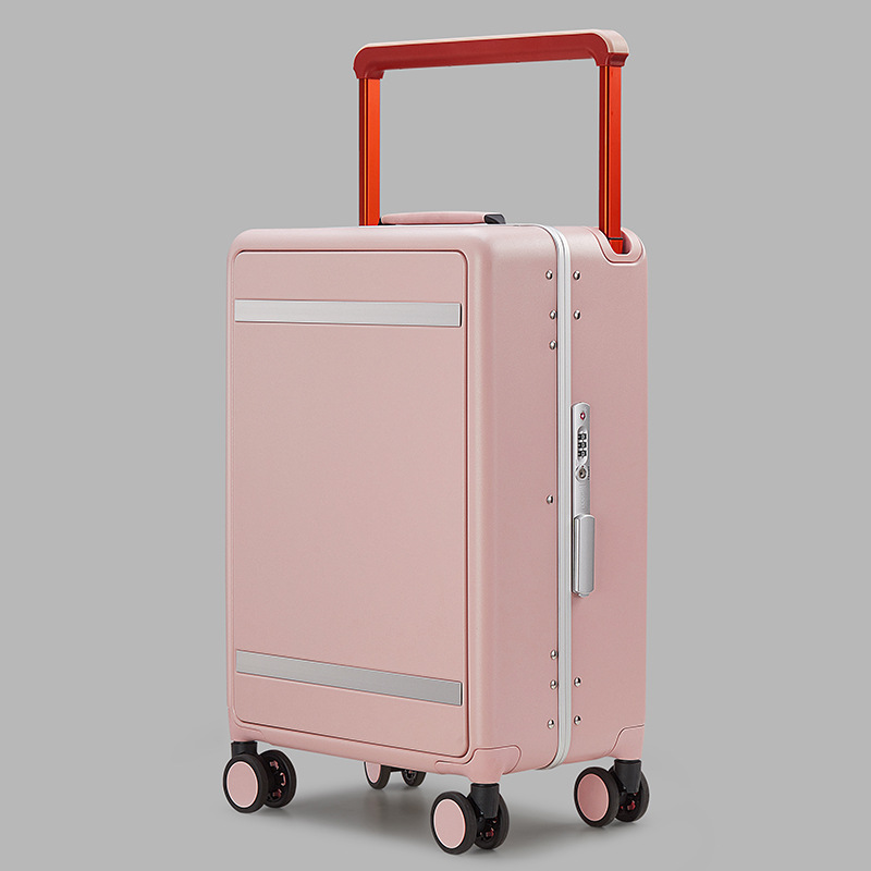 24 inch aluminum frame boarding case universal wheel password wide case 73