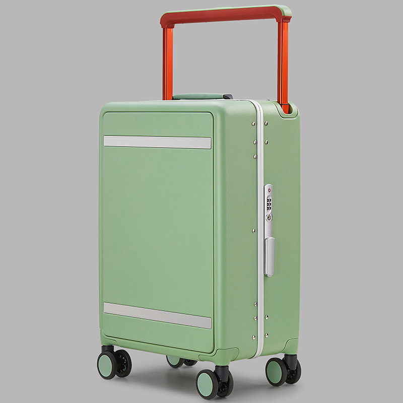 24 inch aluminum frame boarding case universal wheel password wide case 73