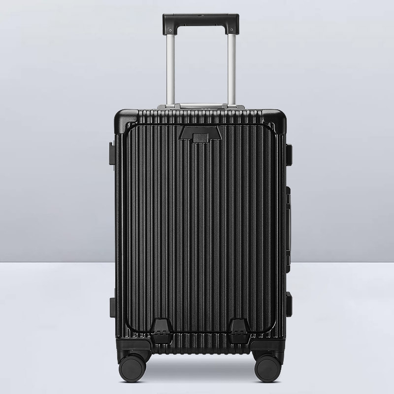 24 inch suitcase trolley case multifunctional front opening luggage 17