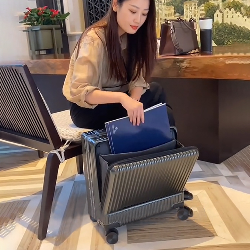26-inch front opening boarding case multifunctional suitcase 28 