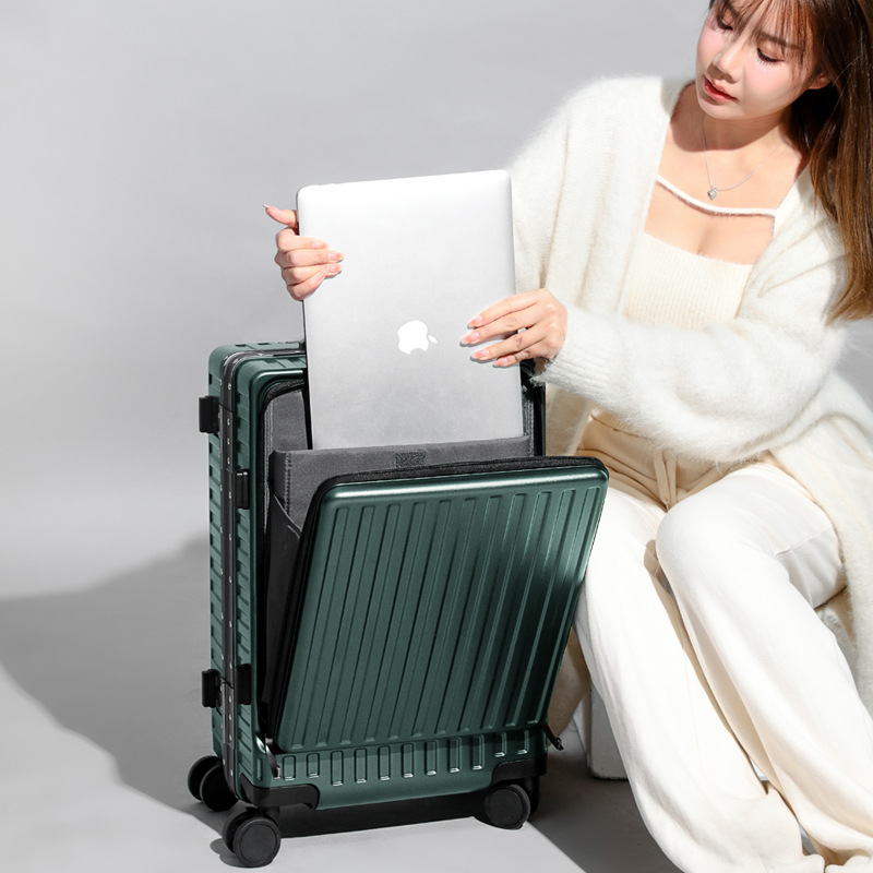 Aluminum frame suitcase 24 inch suitcase 20 inch boarding trolley case 100