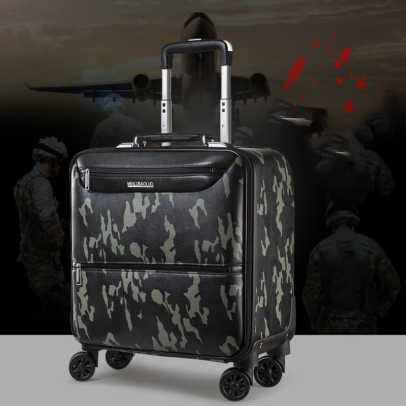 Camouflage Color Suitcase Large Capacity Password Suitcase 98