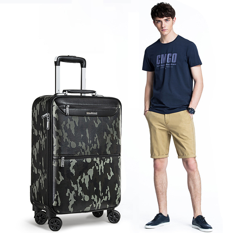 Camouflage Color Suitcase Large Capacity Password Suitcase 98