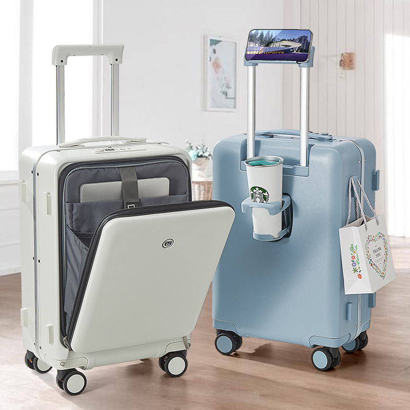 Multifunctional trolley case universal wheel password boarding case 29