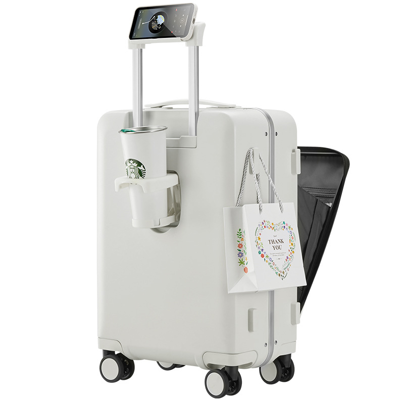 Multifunctional trolley case universal wheel password boarding case 29