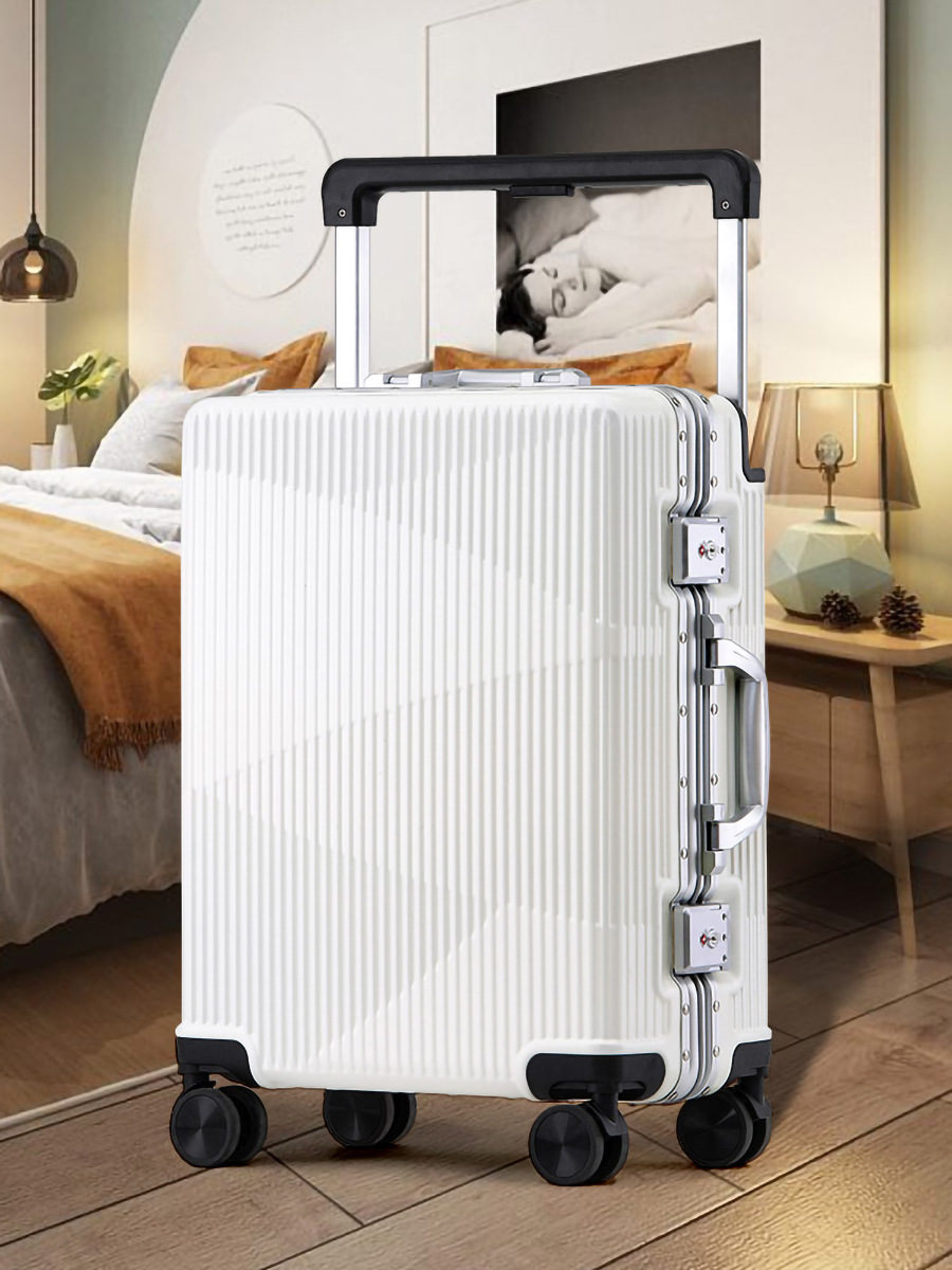 New style luggage aluminum frame trolley case 24 inch suitcase 48