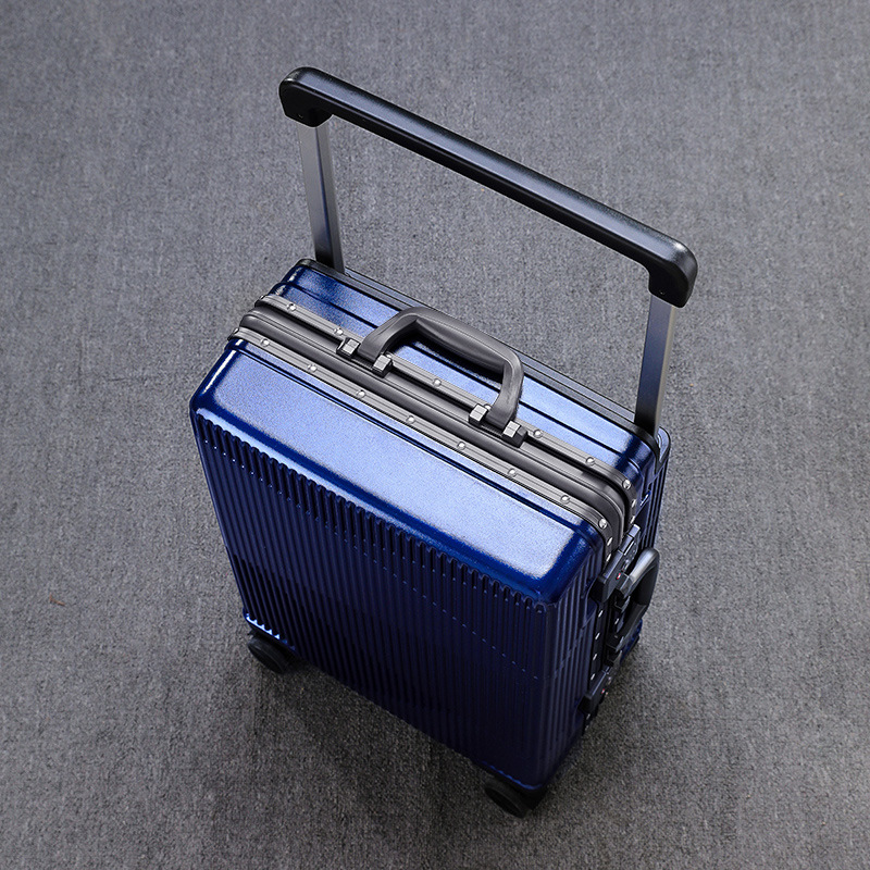 New style luggage aluminum frame trolley case 24 inch suitcase 48