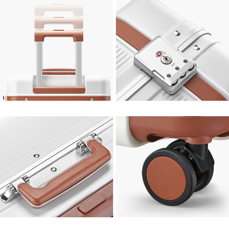 Retro suitcase female universal wheel boarding case 24 inch 65