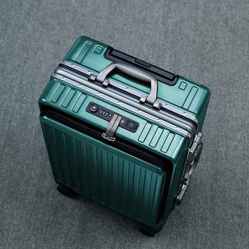 Trolley case password box multifunctional aluminum frame suitcase 05
